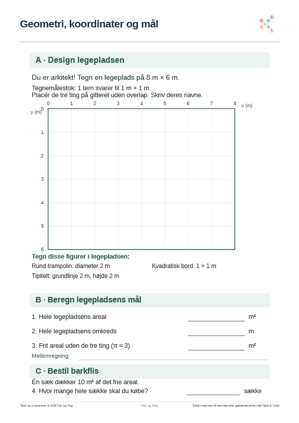 Forhåndsvisning af Design en legeplads